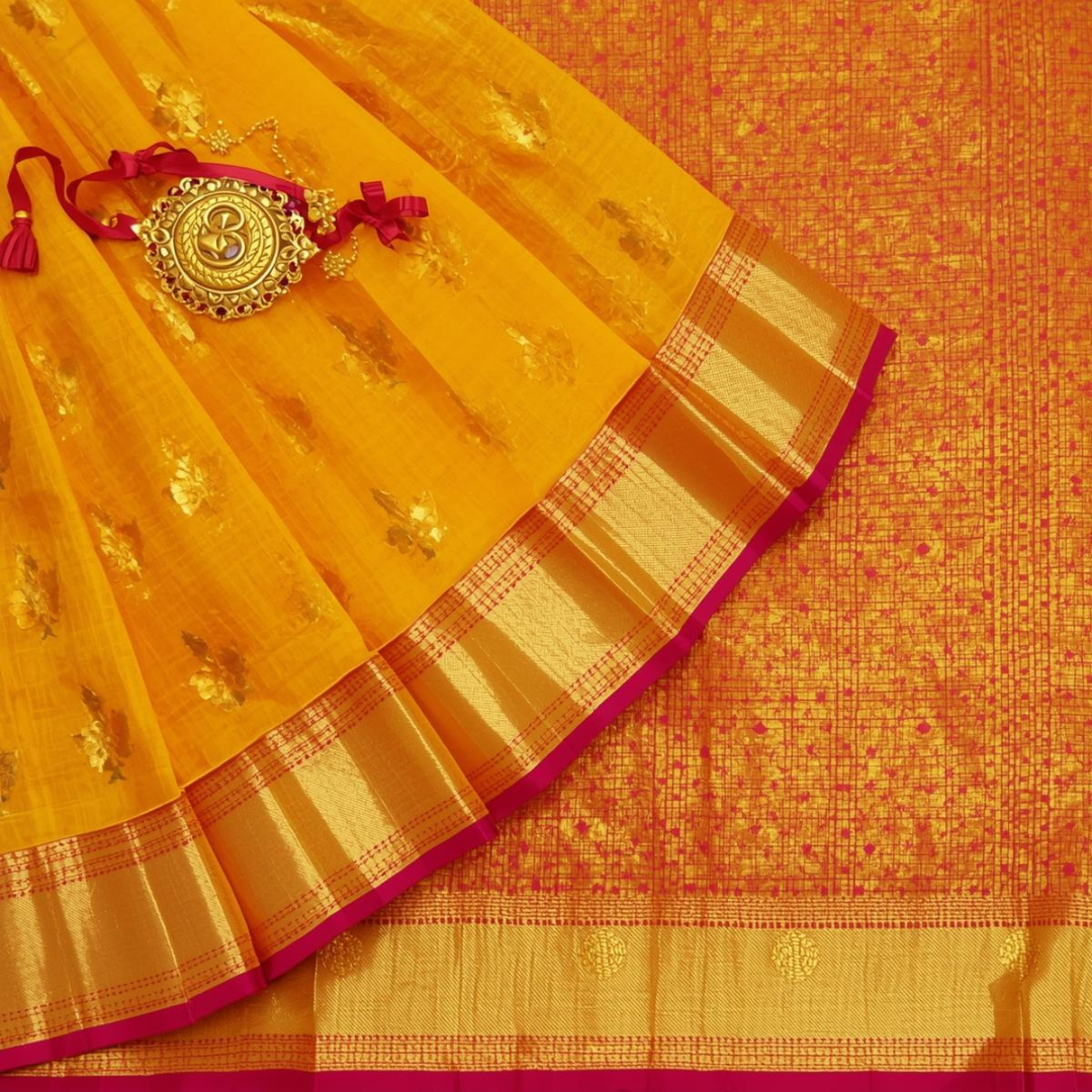 Price Guide for Buying Golden Kanjivaram Saree | House of Hind