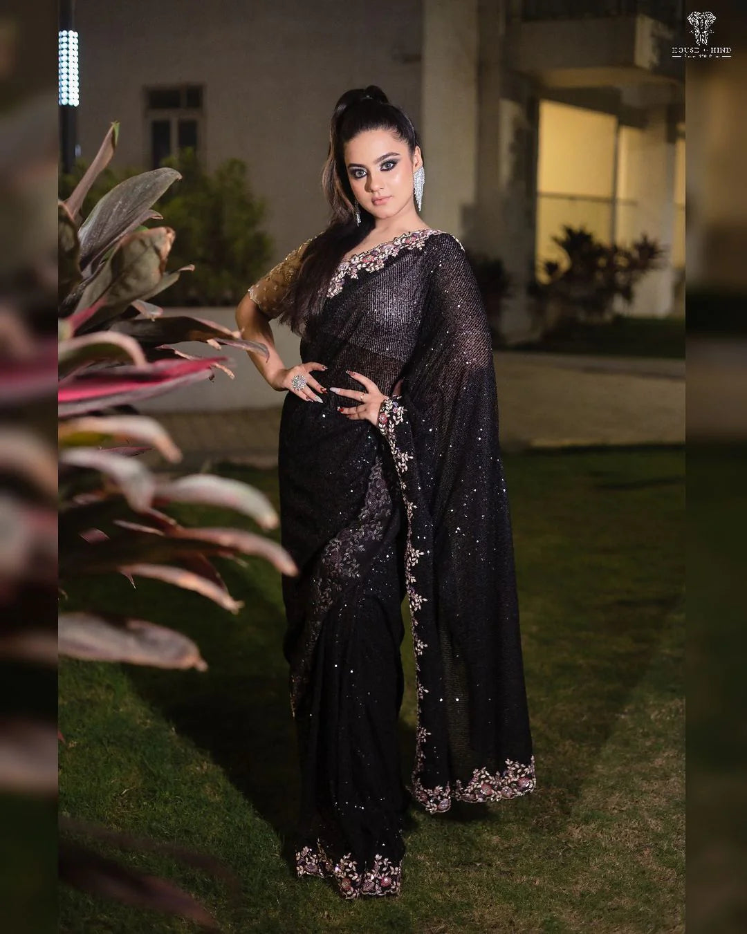 Elevate Your Style with a Stunning Black Saree Look