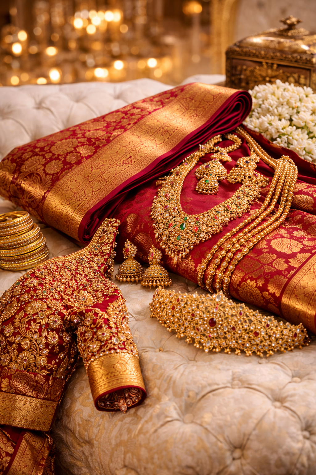 Kanjivaram Saree with Heavy Blouse: Bridal Fashion That Looks Grand