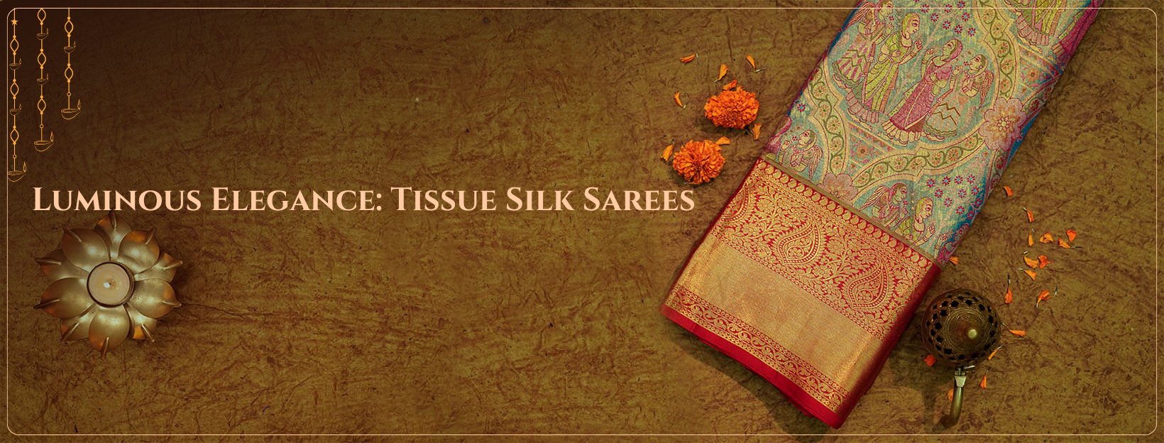 Buy Exclusive Tissue Saree in India | House of Hind