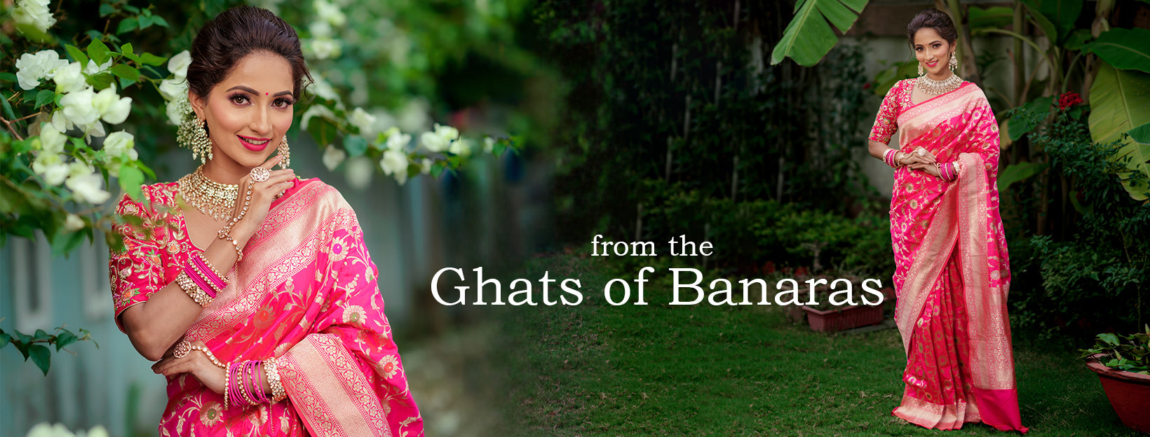 Banarasi Saree - Shop Pure Banarasi Silk Sarees Online | House of Hind