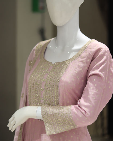 Light Pink Anarkali Style Suit