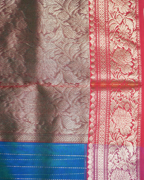 Blue Chanderi Pure Silk Saree – A Timeless Ethnic Elegance