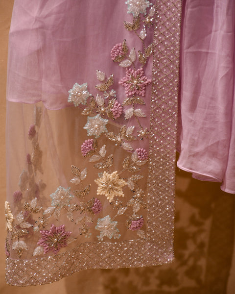 Pink Indo-Western Lehenga