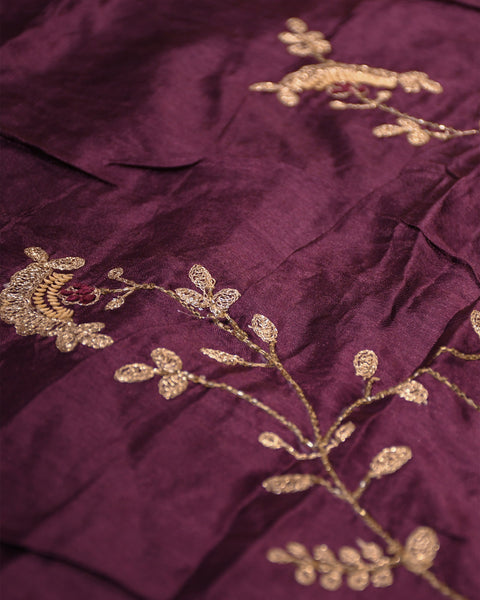 Lavender Dola Pure Silk Saree
