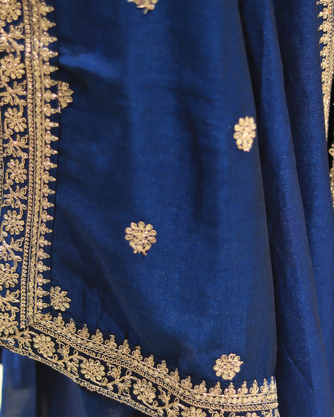 Royal Blue Anarkali Suit by House of Hind