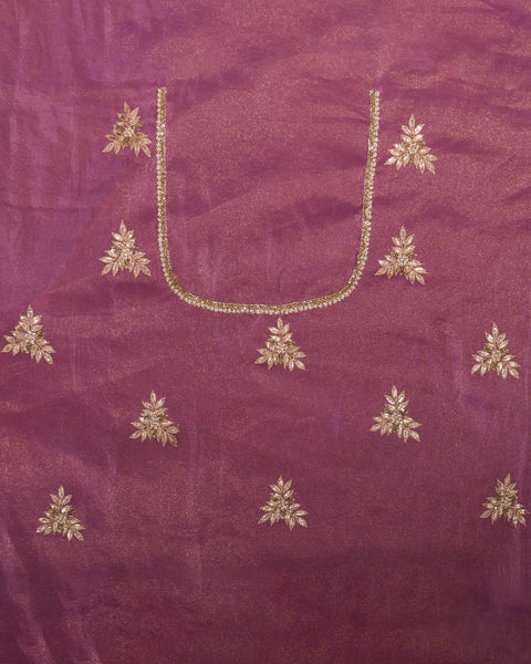 Purple Moti Dola Pure Silk Saree