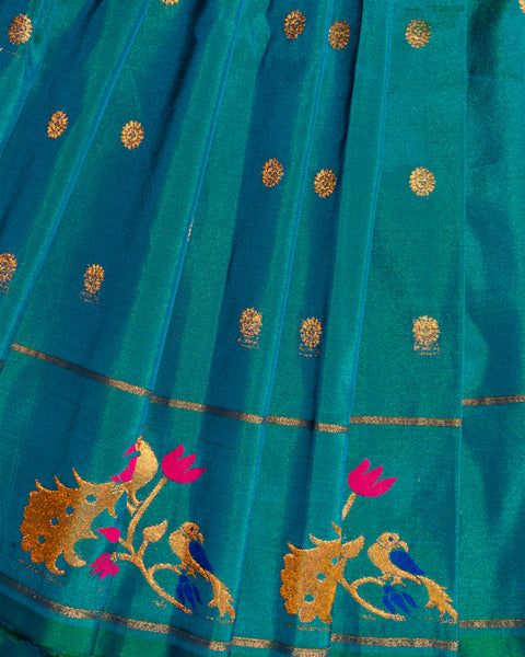 Morpankhi Semi Silk Paithani Saree with Designer Border