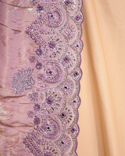 Pink Dola Silk saree