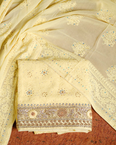 Crayola Lemon Yellow Semi Stitched Suit