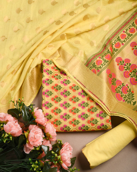Daffodil Semi Stitched Suit