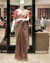 Dark Onion Pink Embroidered Organza Saree