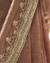 Dark Onion Pink Embroidered Organza Saree