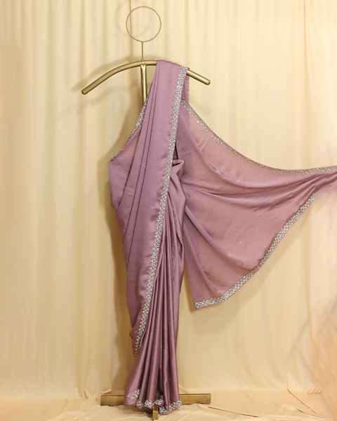 Lavender Designer Saree