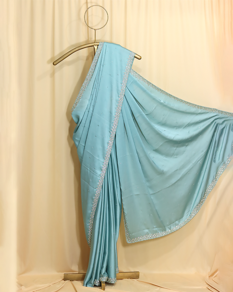 Sky Blue Designer Saree