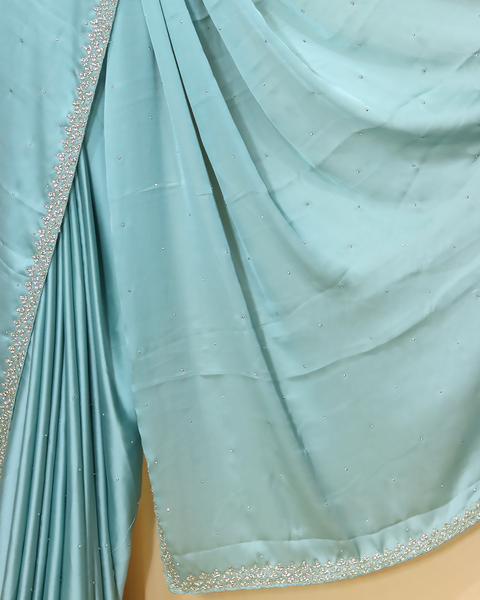 Sky Blue Designer Saree