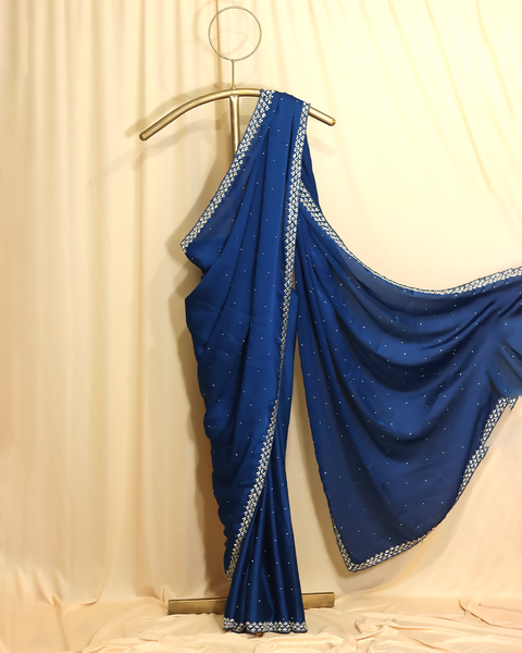 Royal Blue Designer Saree