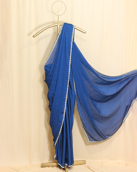 Royal Blue Designer Saree – Elegance in Every Drape
