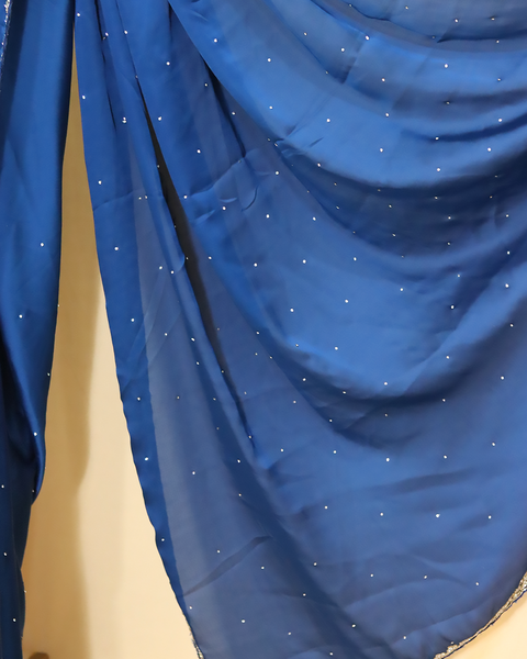 Royal Blue Designer Saree