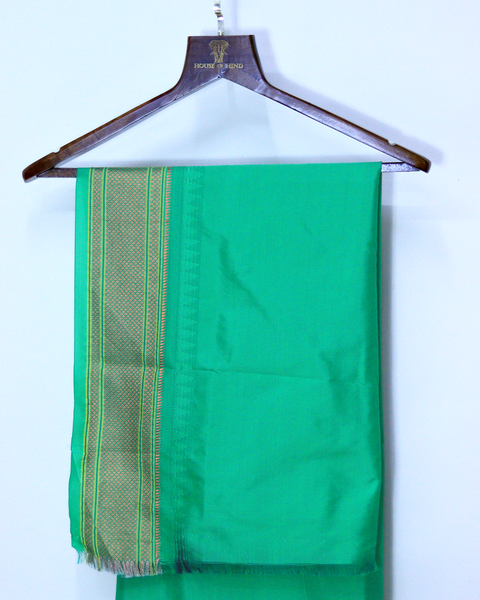 Rani Pink Semi-Silk Paithani Saree with Peacock Motifs