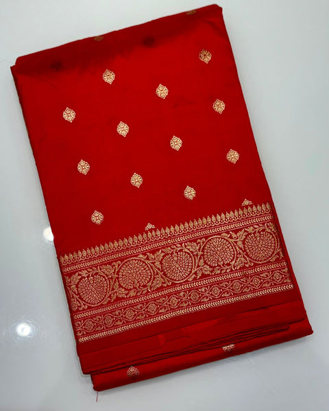 Red Banarasi Silk Saree