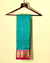 Torquoise and Rani Pink Pure Silk Kanjivaram Saree