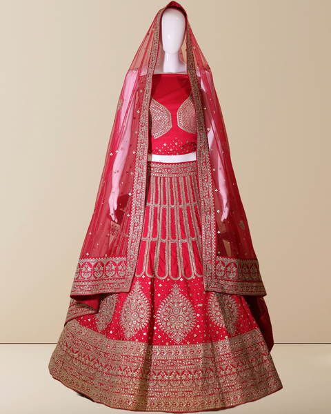 Pink Sequin Lehenga