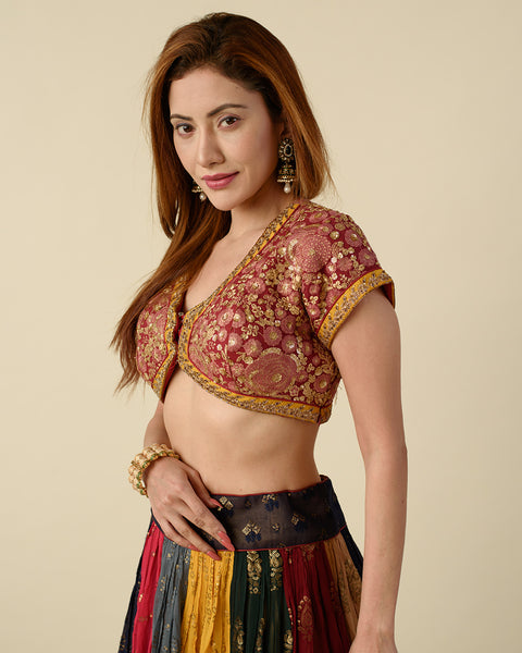Multicolour Fancy light Lehenga