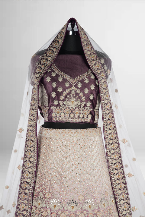 Lehenga Grape Colour
